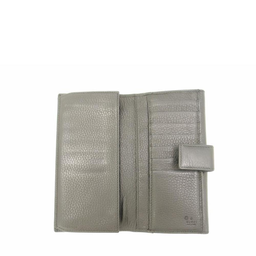 Gucci Interlocking G W Hook Long Wallet Black - image 5